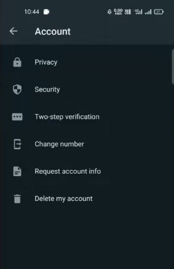 Click on the Two-Step Verification option there