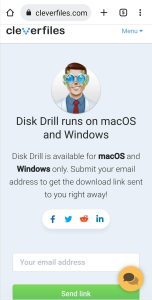 Disk Drill run