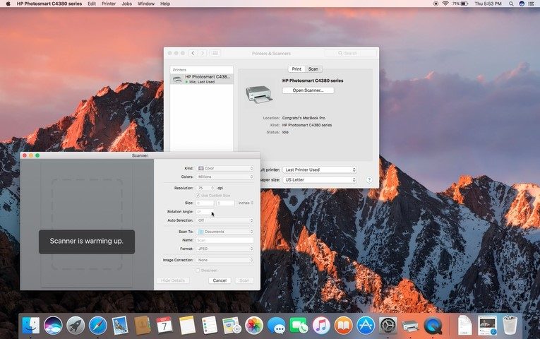 Find the Scanner On Mac