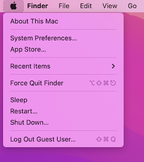 Go to the Apple Menu on your Macbook