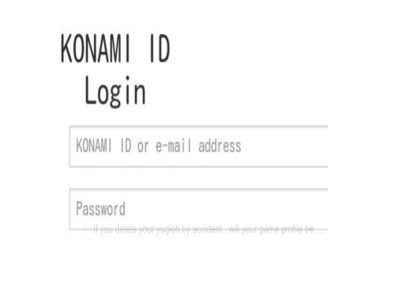 Go to the Konami website and login the details