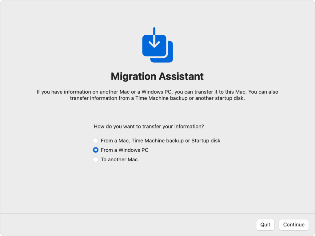 How Long Does Migration Assistant Take To Transfer Files From Windows To Mac