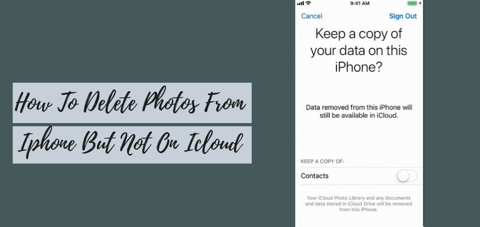 How To Delete Photos From Iphone But Not On Icloud