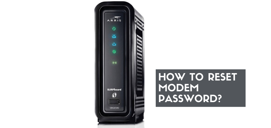 How To Reset Modem Password