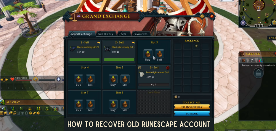How to Recover Old Runescape Account? 1
