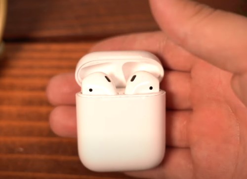 Open your AirPods case