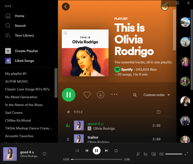 Play a song from Spotify and the status will show on Discord