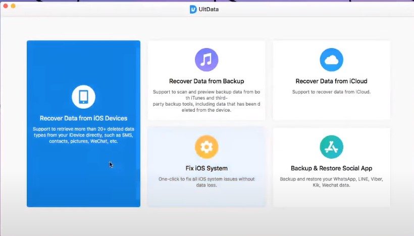 Recover Data from iOS devices