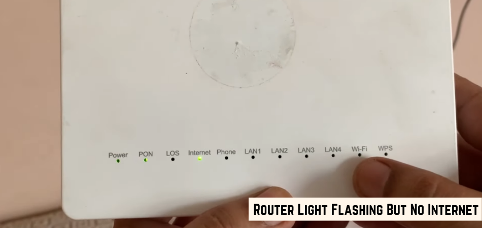How To Fix Router Lights Flashing But No Internet? 1