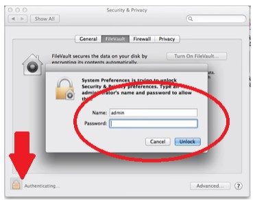 Setting Username and Password