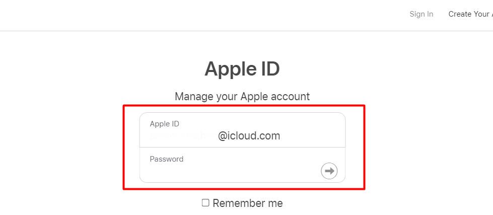 Sign In With Your Apple ID