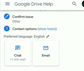 contact option