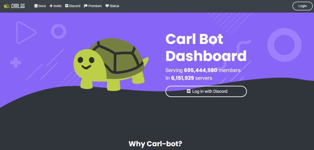 go to Carl bot website