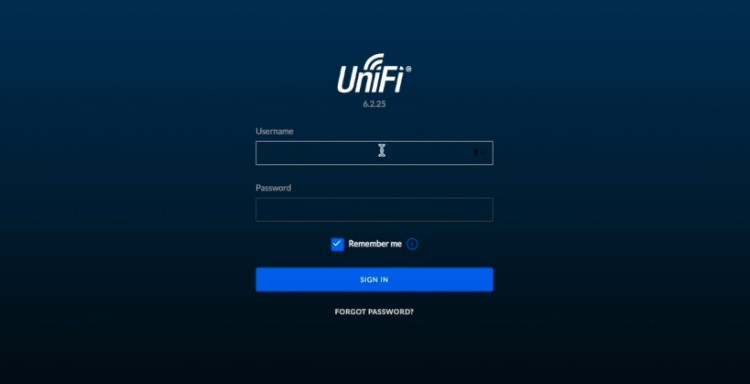 open the Unifi network software