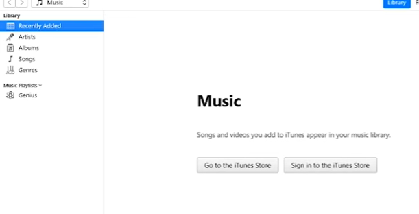 sign into iTunes