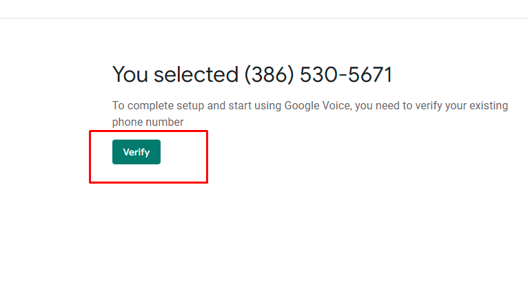 verify google voice