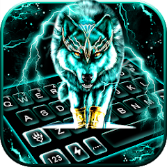 Thunder Neon Wolf Theme For PC Windows 1
