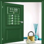 Modern Door Lock Screen prank For PC Windows