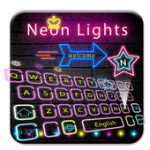 Purple Neon Star Glow Keyboard Theme For PC Windows
