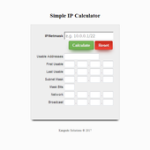 Simple IP Subnet Calculator For PC Windows