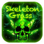 Skull Grass Keyboard Theme For PC Windows