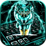 Thunder Neon Wolf Theme For PC Windows